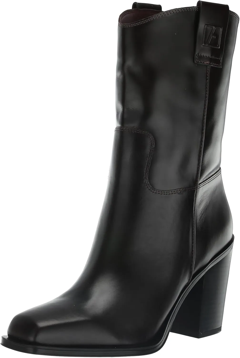 Franco Sarto Women's Valor Square Toe Mid Calf Heeled Boots