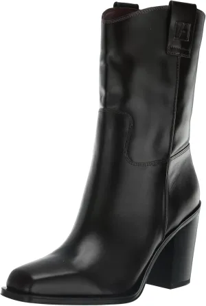 Franco Sarto Women's Valor Square Toe Mid Calf Heeled Boots