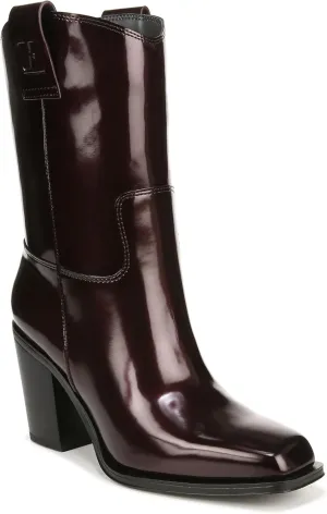 Franco Sarto Women's Valor Square Toe Mid Calf Heeled Boots