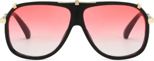Freckles Mark 70s Italian Mob Boss Retro Square Sunglasses for Men Women Vintage Disco Sun Glasses