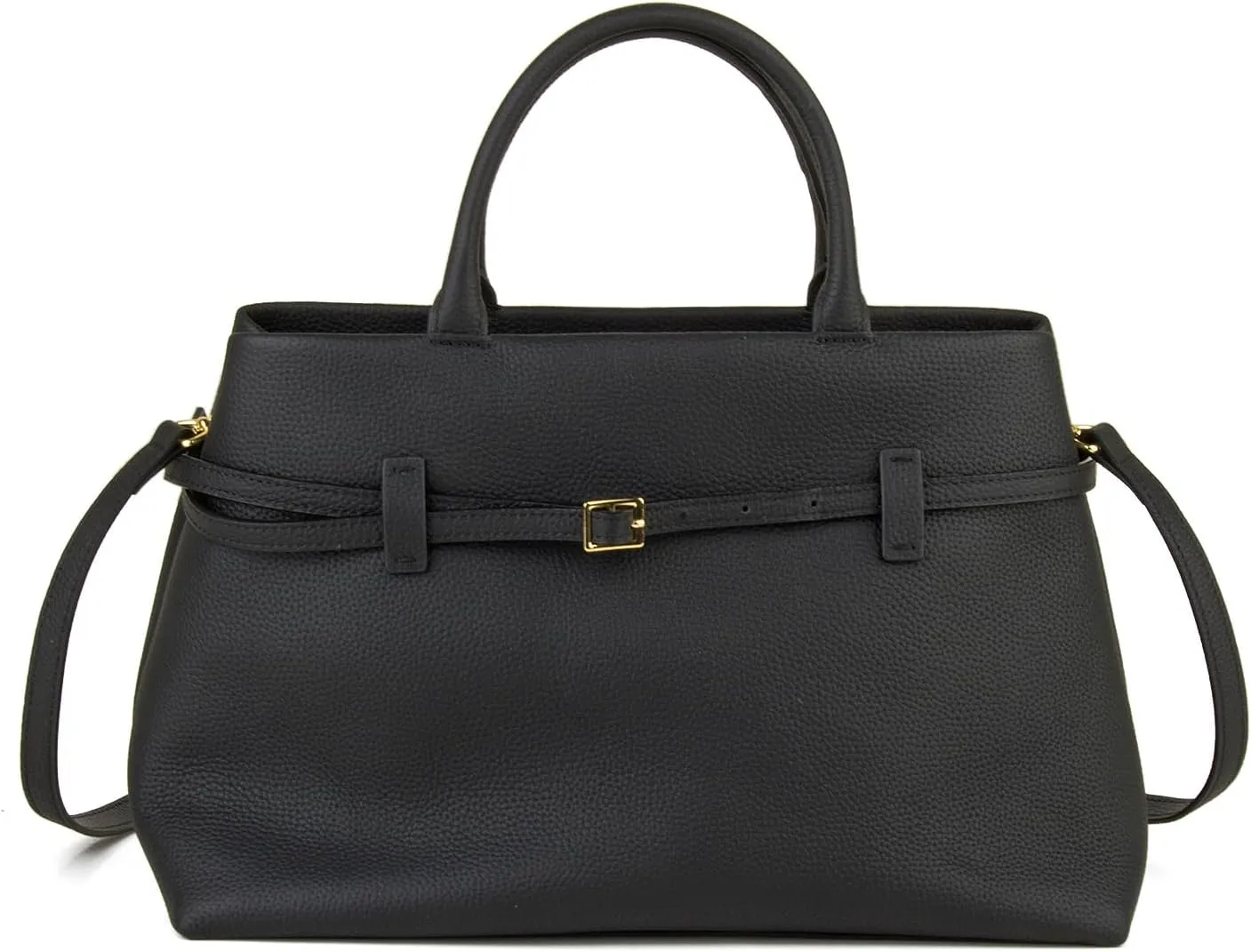 Full-Grain Cow Leather Top Handle Satchel, Tote Bag for Women Work and Shoulder Crossbody Bag with Adustable Strap