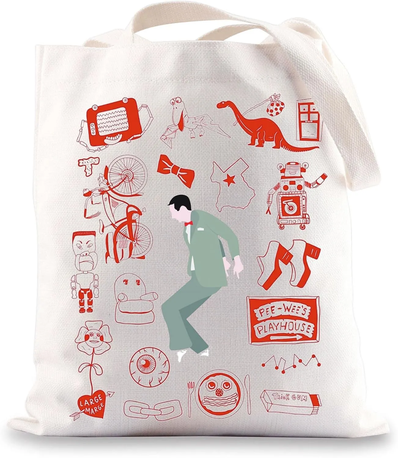 G2TUP Funny 80s Movie Mr.Herman Grocery Shopping Bag White Tequila Shoes Comedy Series Shoulder Bag