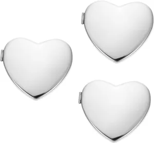 GALPADA Heart Shaped Compact Makeup Mirror Dual Sided Travel Mirror for Purses and Handbags High Definition Reflection for Go Touch Ups