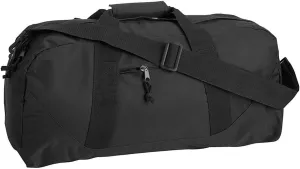 Game Day Front Pocket Large Square Duffel Bag, One Size, Black