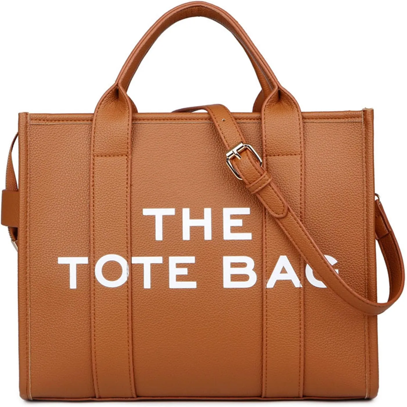Generic - The Tote Bag Large Leather Women Handbags Handbags for Women PU Leather (Brown), Brown
