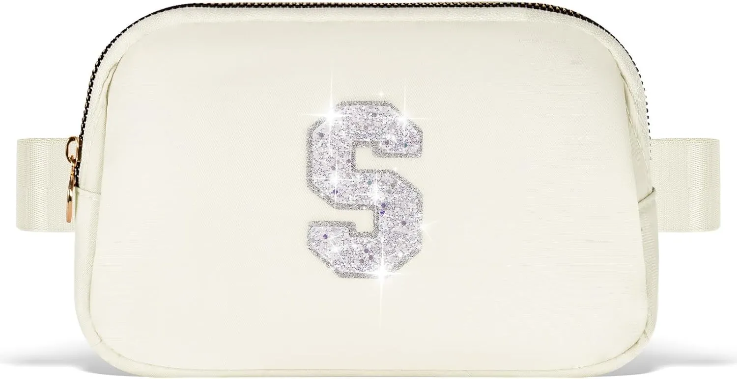 Gifts for Girls Teens - Birthday Gifts for Daughter Sister Her,Teen Girl Travel Essentials,Cute Teen Trendy Stuff Crossbody Bag Belt Bag - White S,Cream