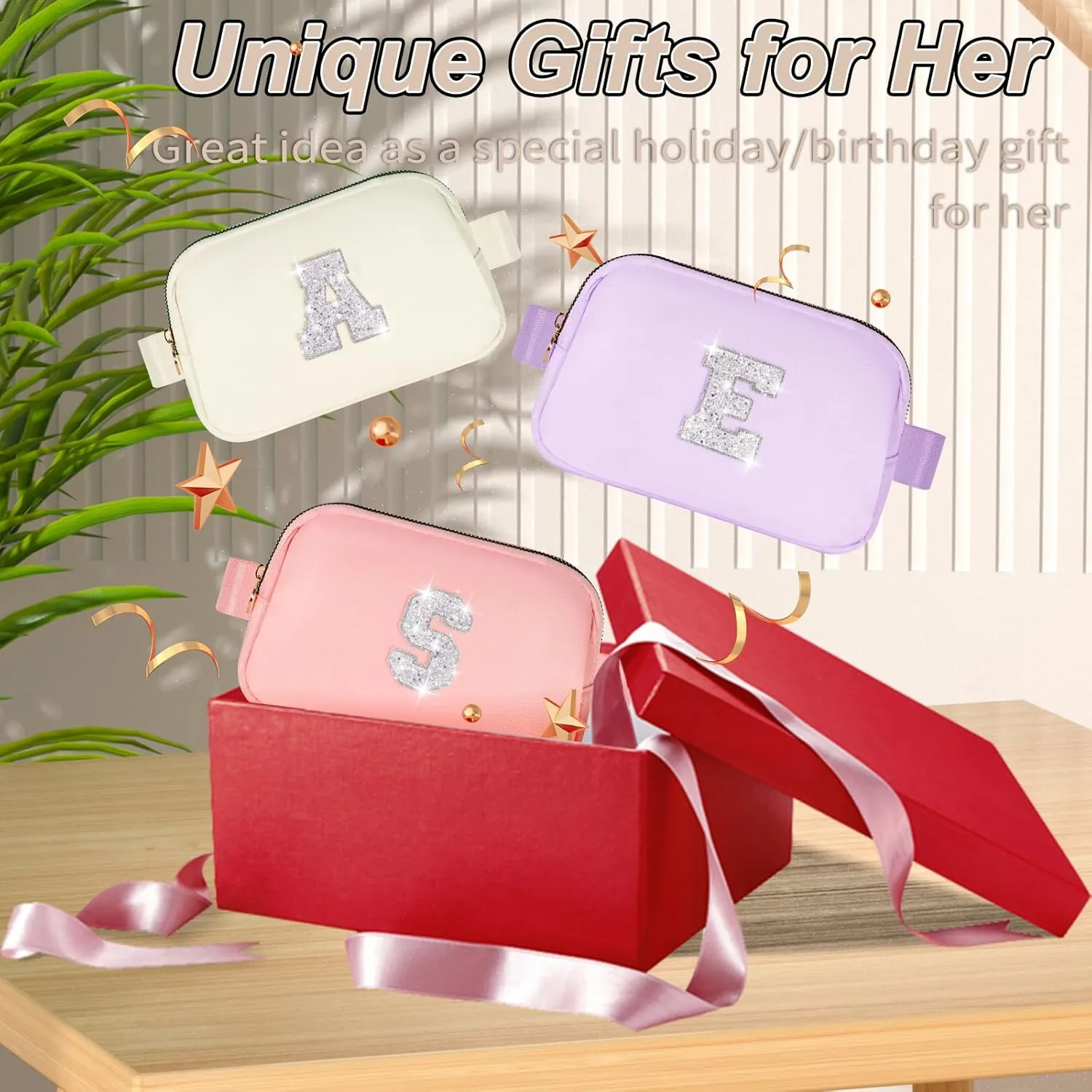 Gifts for Girls Teens - Birthday Gifts for Daughter Sister Her,Teen Girl Travel Essentials,Cute Teen Trendy Stuff Crossbody Bag Belt Bag - White S,Cream