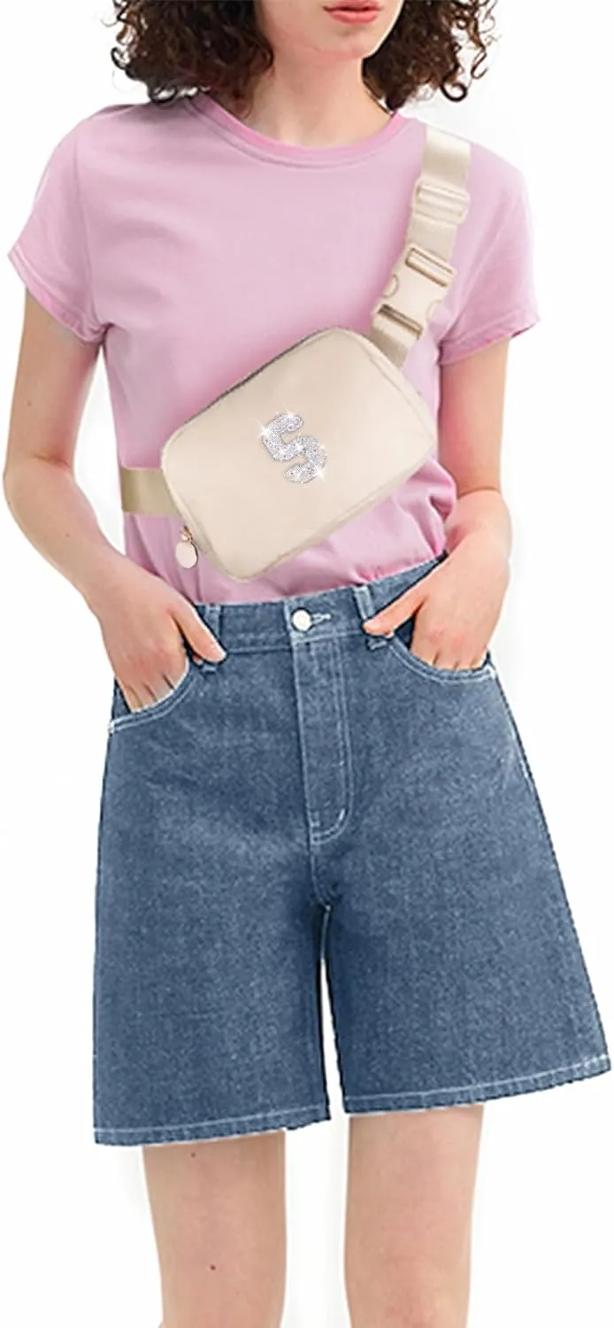 Gifts for Girls Teens - Birthday Gifts for Daughter Sister Her,Teen Girl Travel Essentials,Cute Teen Trendy Stuff Crossbody Bag Belt Bag - White S,Cream