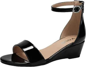 Girls High Heels Sandal for Girls Open Toe Ankle Buckle Strap Dress Shoes for Little Big Kids in Wedding Party Block Chunky Pump Sandals Chunky Pump Sandals