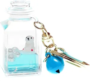 Glitter Keychain Unicorn Tropical Fruit Keychain Heart Keychain Diamond Dried Flowers Keychain Liquid Keychain