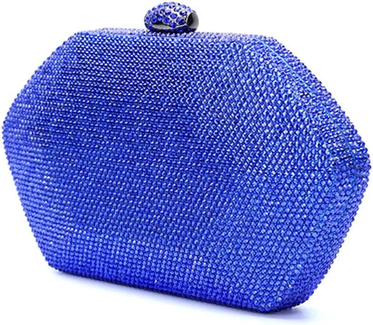 Glitter Women Rhinestone Clutch Purse Diamonds Evening Bag Crystal Shoulder Bag for Wedding Banquet Party