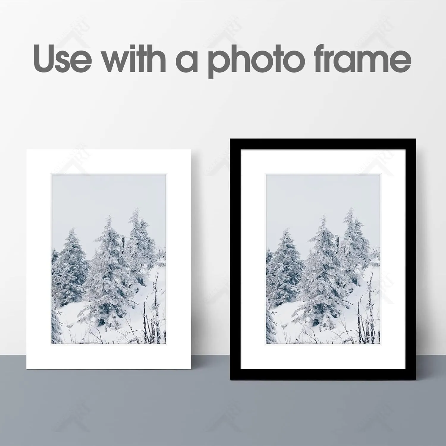 Golden State Art, Pack of 10, Pre-Cut 18x24 White Picture Mat Kit for 13x19 Photo, 10 White Core Bevel Cut Mattes, 10 Backing Boards and 10 Clear Bags