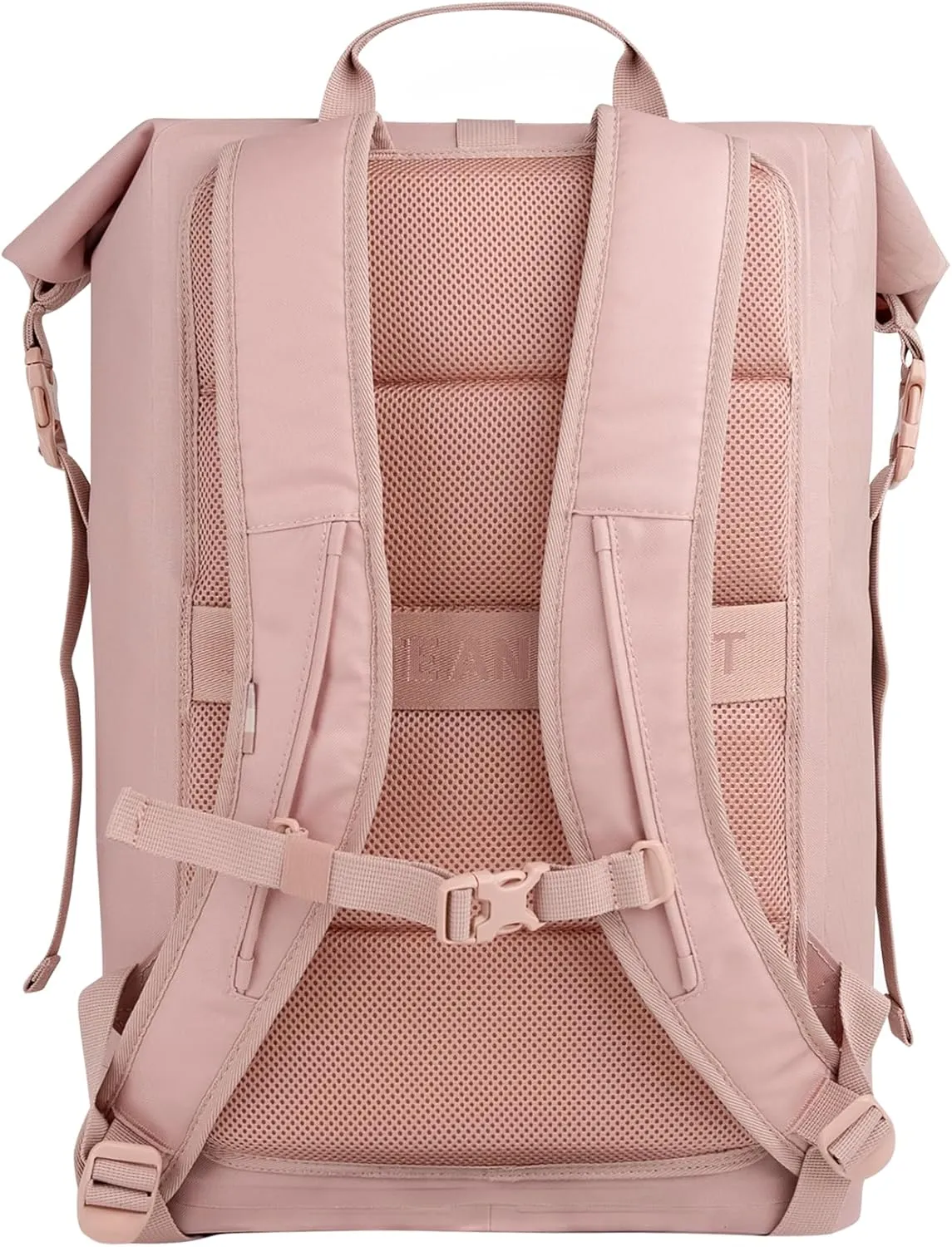 GOT BAG Jason Momoa ROLLTOP Backpack | Durable 100% Recycled Ocean Impact Plastic™ | Ultra-Light Waterproof Fabric | 15” Laptop Sleeve (Dirty Pink)