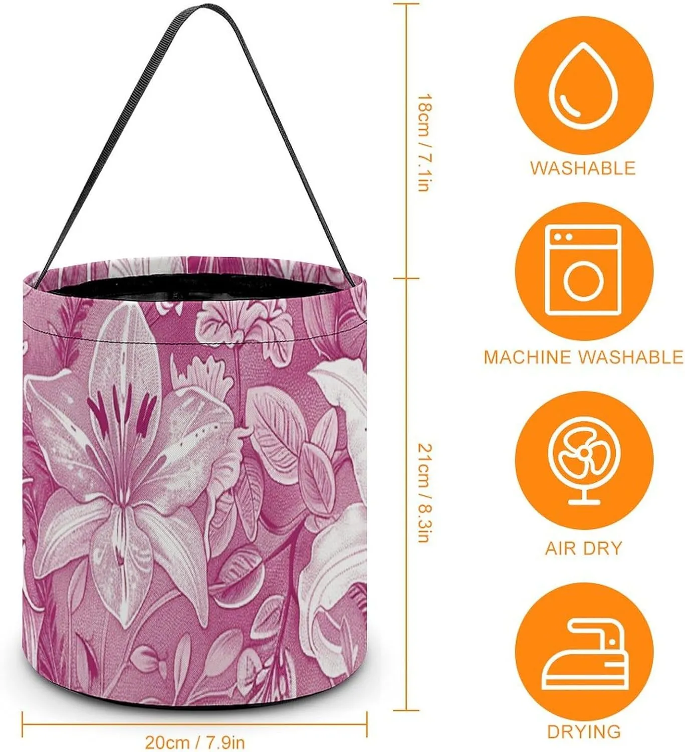 Halloween Trick Or Treat Bags Halloween Tote Bag Blue And White Flowers Gift Bags Halloween Candy Buckets