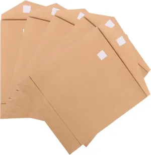HAMPPLIES 5Pcs Paper Bags with Fastener for present Card Party Favors Shirt Packaging and Merchandise Storage Versatile Paper Bags for Arts Crafts and Buffets
