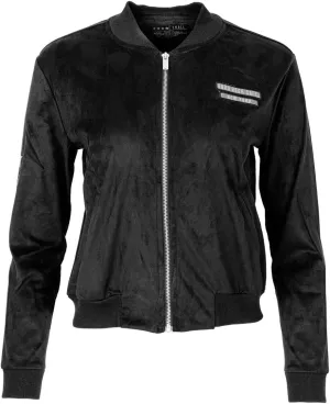 Hard Rock Women's Brushed Bomber Jacket Black