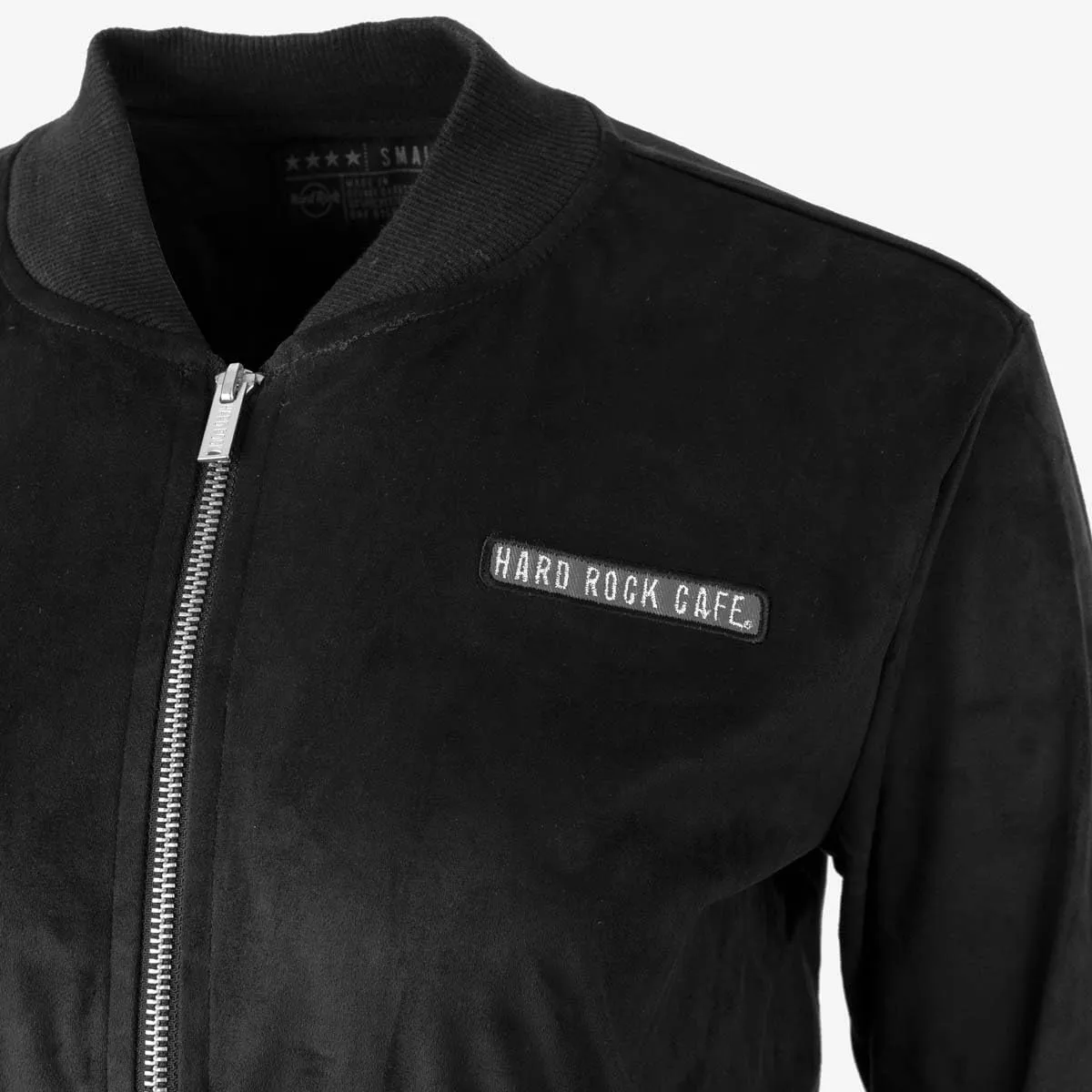 Hard Rock Women's Brushed Bomber Jacket Black