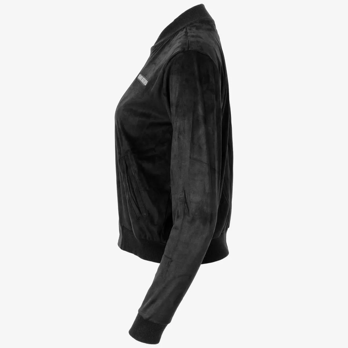 Hard Rock Women's Brushed Bomber Jacket Black
