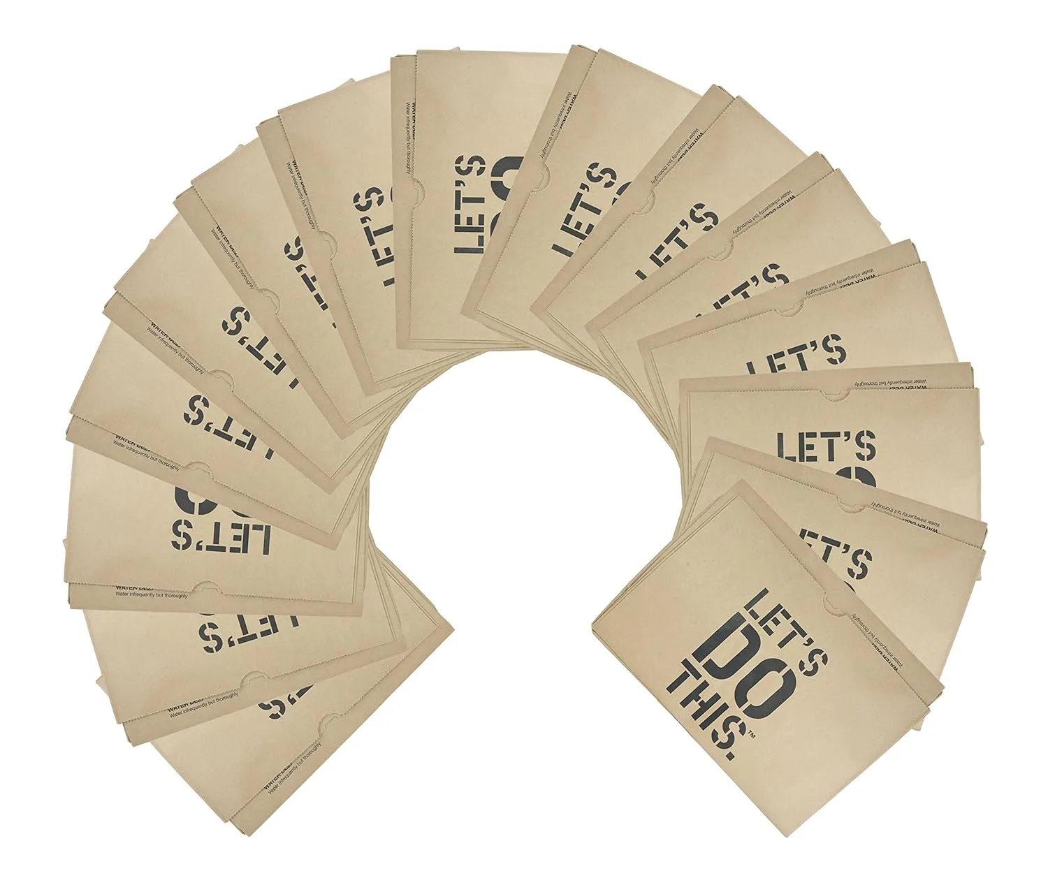 Heavy Duty Brown Paper 30 Gallon Lawn and Refuse Bags for Home and Garden (15 Lawn Bags)