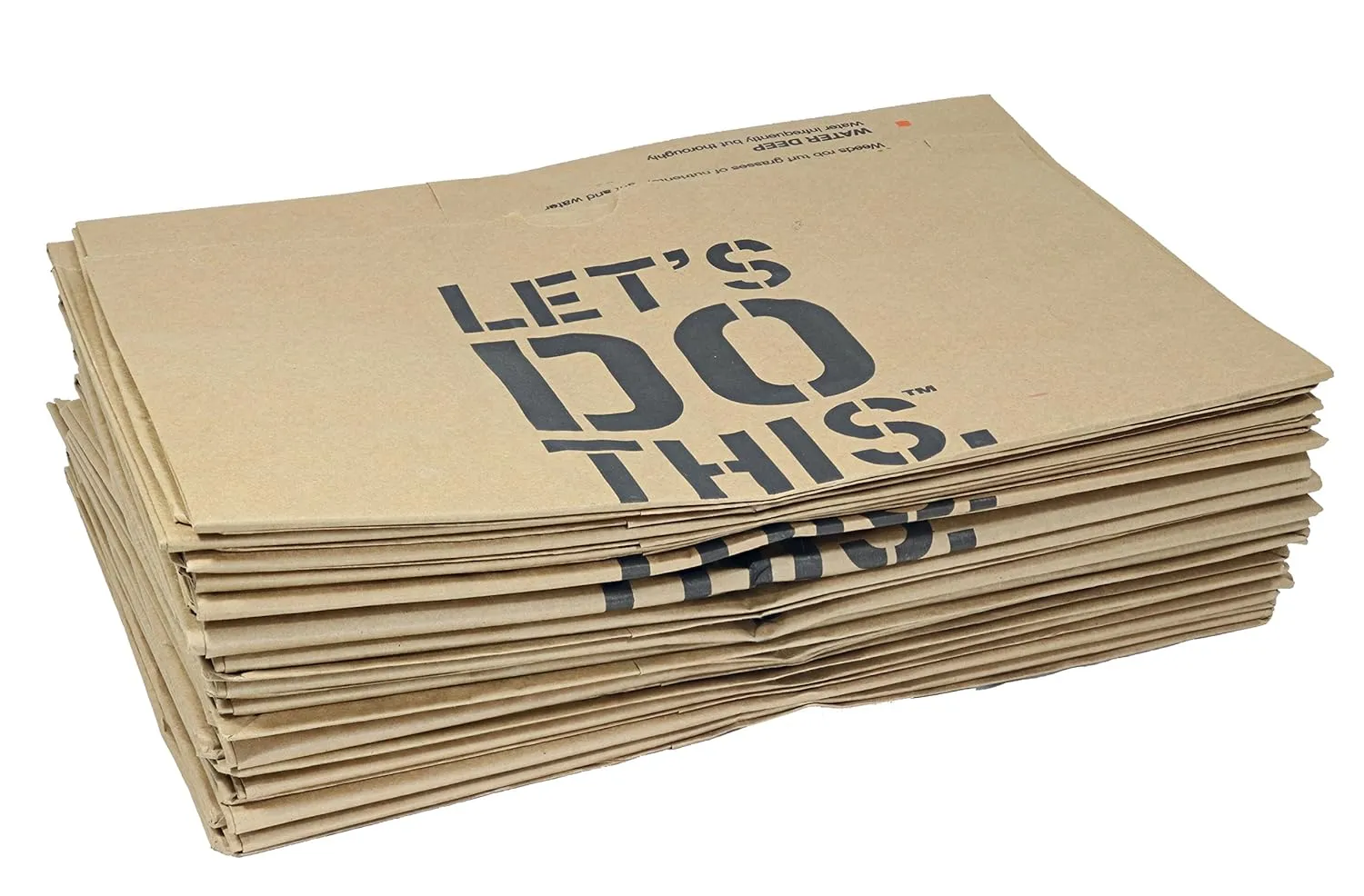 Heavy Duty Brown Paper 30 Gallon Lawn and Refuse Bags for Home and Garden (15 Lawn Bags)