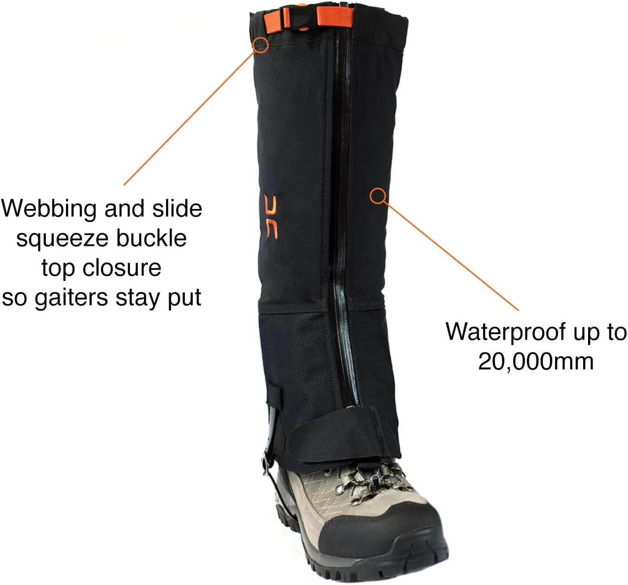 Hillsound Armadillo LT I Waterproof, Unisex, Breathable Gaiters for Year-Round Hiking