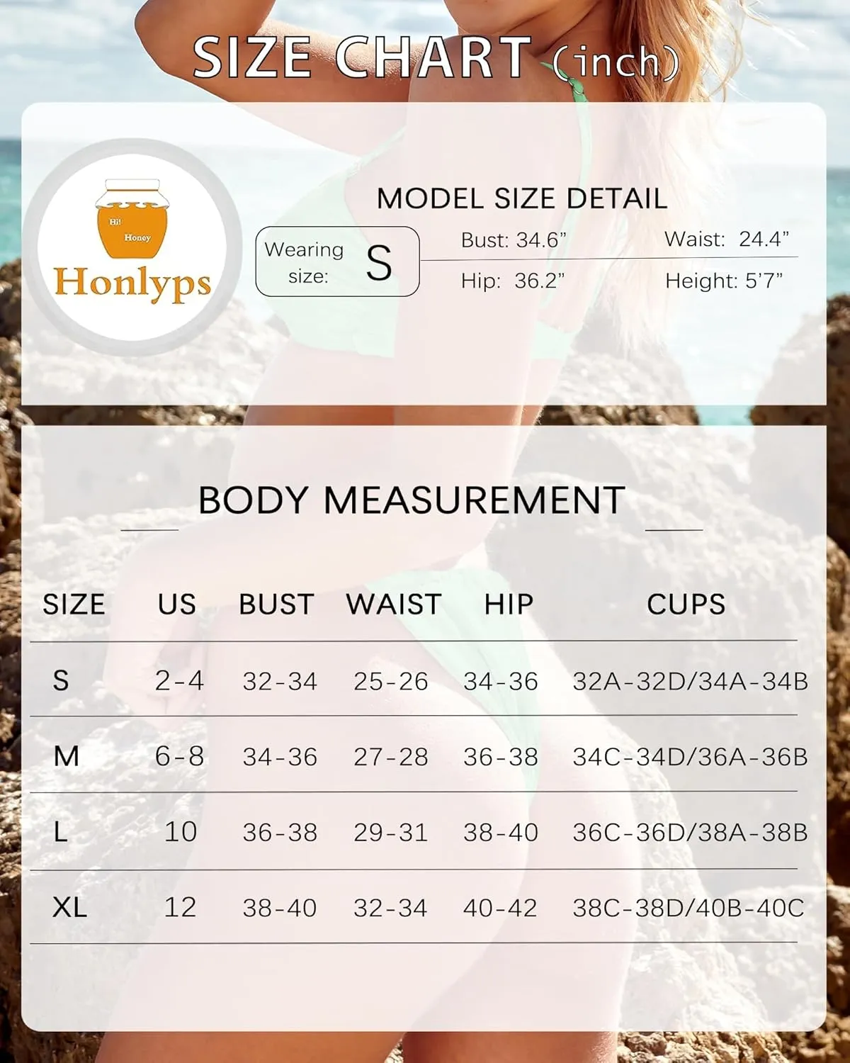 Honlyps Thong Bikini Sets for Women Two Piece Cheeky Swimsuits Micro String Swim Suits Triangle Bandeau Bathing Suit Teens