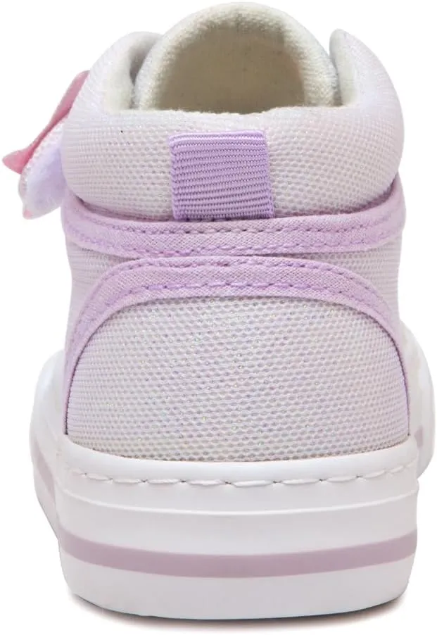 HugRain Toddler Girls Kids Sparkle Fashion Outdoor Walking Sneakers