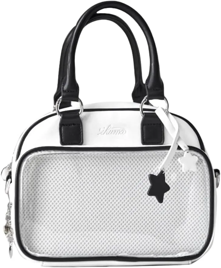 Ita Bag Ita Backpack with Insert Big Capacity Single Shoulder Bag Crossbody Bag Y2k Handbag Commuter Bag (White)