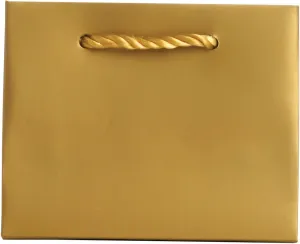 JILLSON & ROBERTS 6-Count Tiny Tote 5" x 4" x 2" Gift Bags Available in 15 Solid Colors, Gold Matte