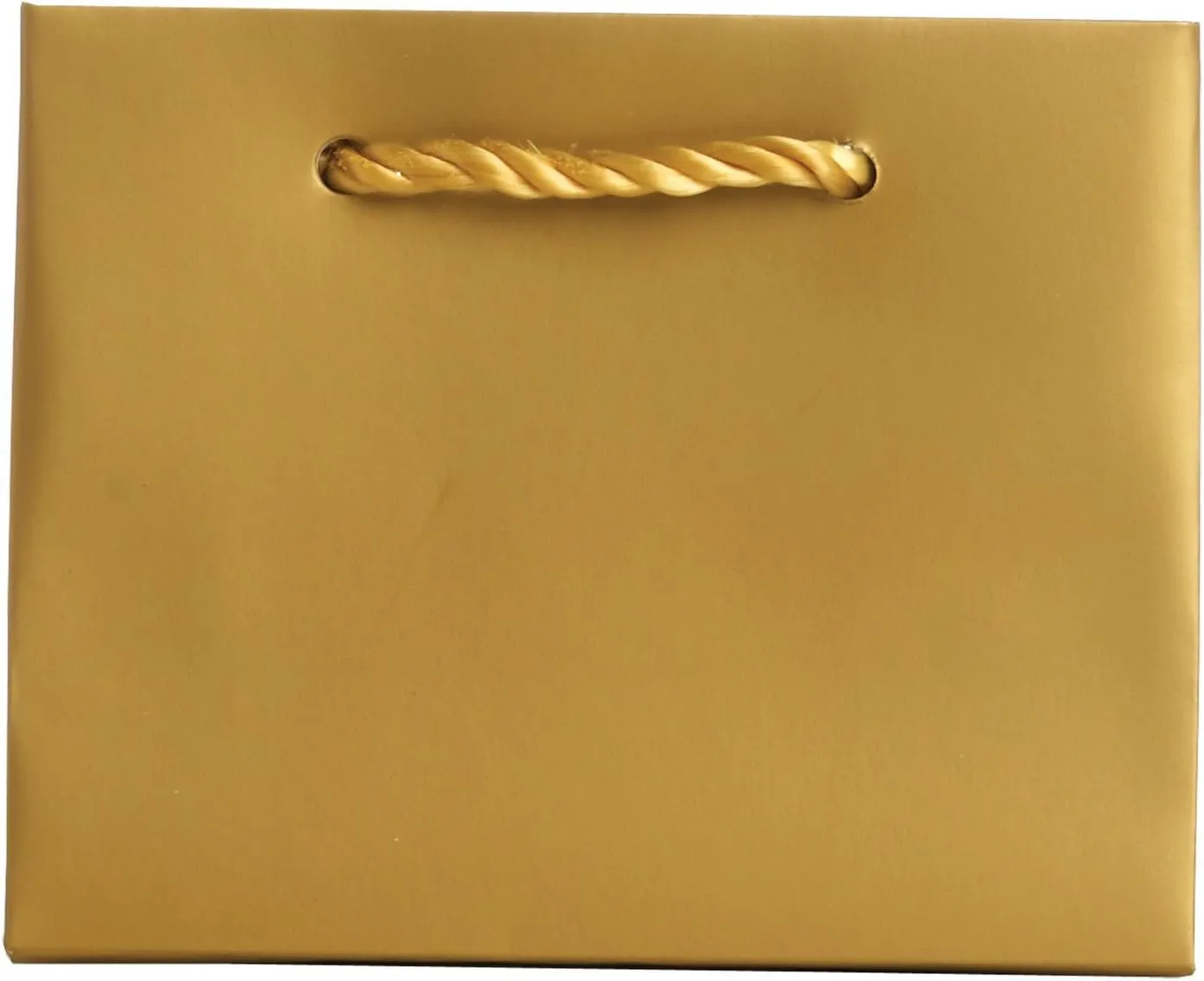 JILLSON & ROBERTS 6-Count Tiny Tote 5" x 4" x 2" Gift Bags Available in 15 Solid Colors, Gold Matte