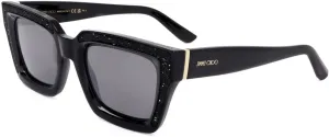 JIMMY CHOO Silver Mirror Square Ladies Sunglasses MEGS/S 0807/T4 51