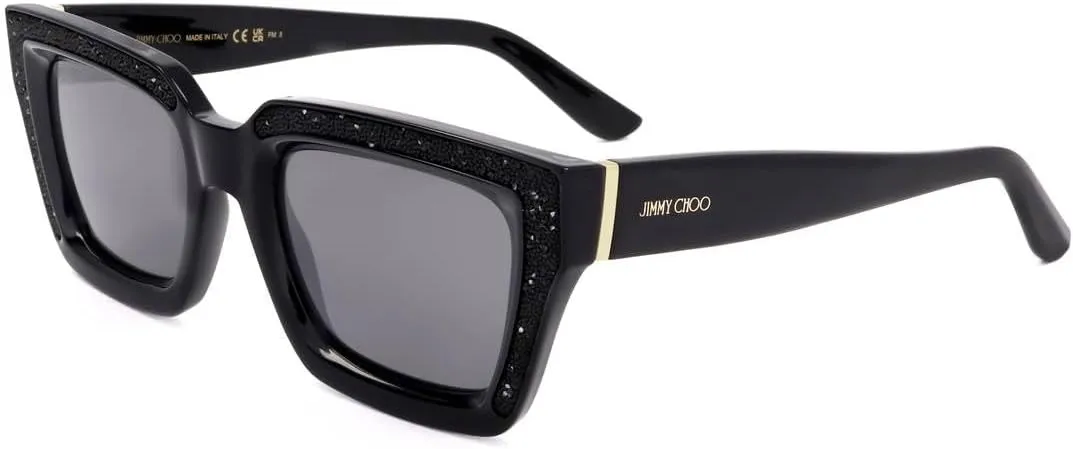 JIMMY CHOO Silver Mirror Square Ladies Sunglasses MEGS/S 0807/T4 51