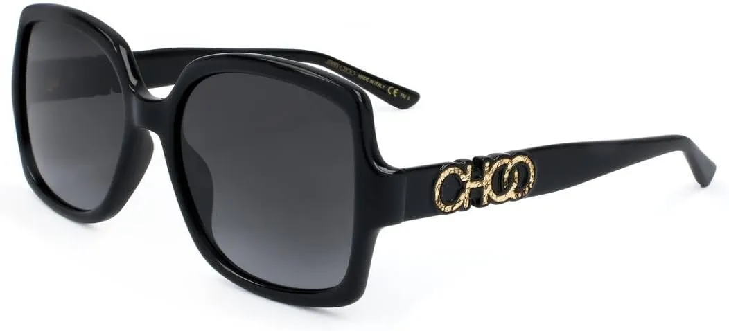 JIMMY CHOO Square Sunglasses Sammi/G 8079O Black 55mm