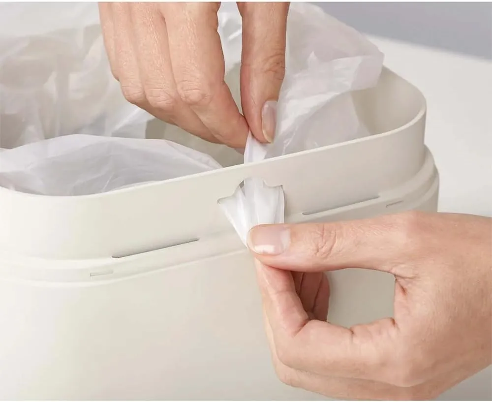 Joseph Joseph Intelligent IW2 Bin Liners Custom Fit Bags for Food Waste Caddy 1 Gallon / 4 Liter 100% Compostable, Pack of 50, Clear (30007)