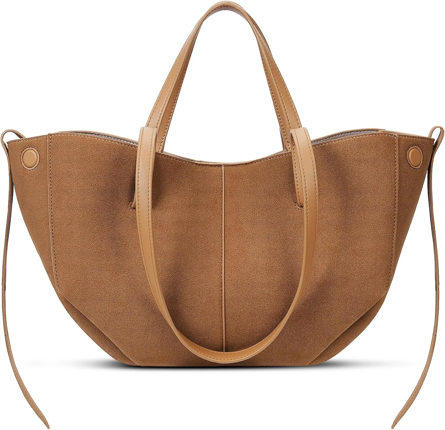 Juoxeepy Work Bag Faux Leather Tote Bag for Women Trendy Handbag Purse Fall Shoulder Bag with Magnetic Closure