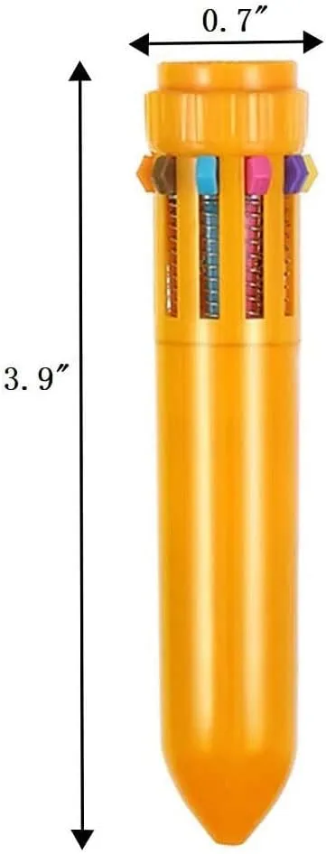 Kaptin 24 Pack Multicolor Ballpoint Pen Mini Shuttle Pens mini pens, Retractable Ballpoint Pens Multicolor Pens kids pens Office School Supplies for Students Children