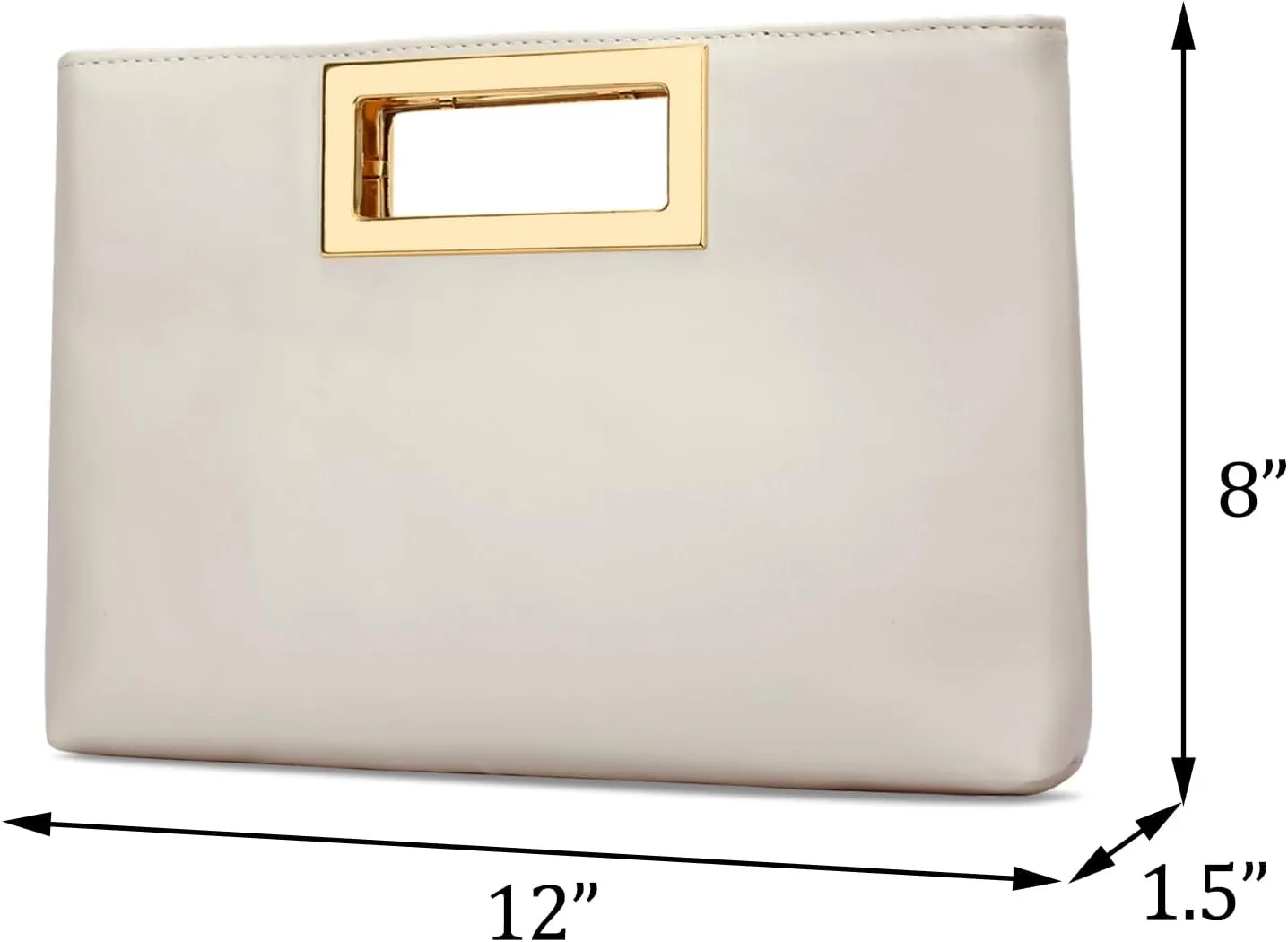 KKXIU Clutch Purse for Women Vegan Leather Evening Bag Formal Handbag for Wedding Party Prom Bridal