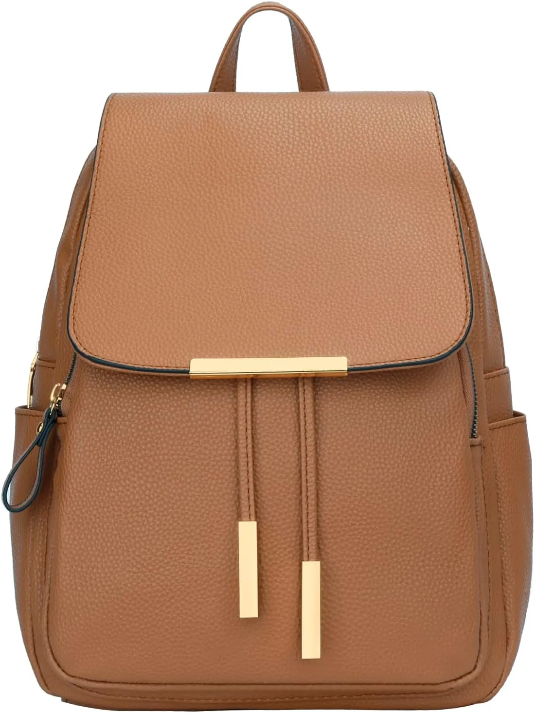 KKXIU Trendy Leather Backpack Purse for Women and Ladies Shoulder Travel Daypacks Bags (A-Brown)