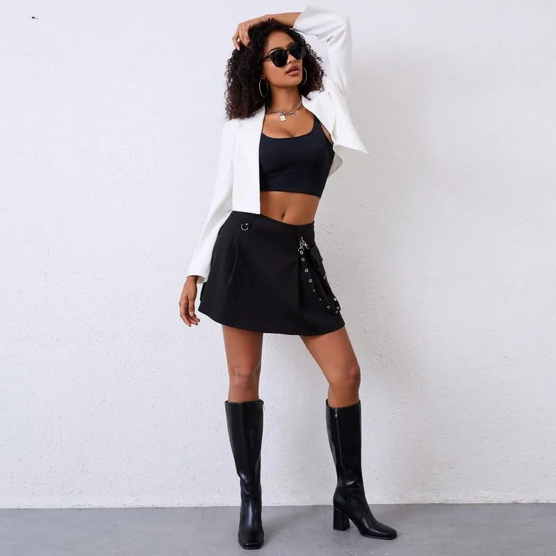 Knee High Boots Women Chunky Heel Square Toe Tall Boots Women Heeled Size Zipper Long Boots