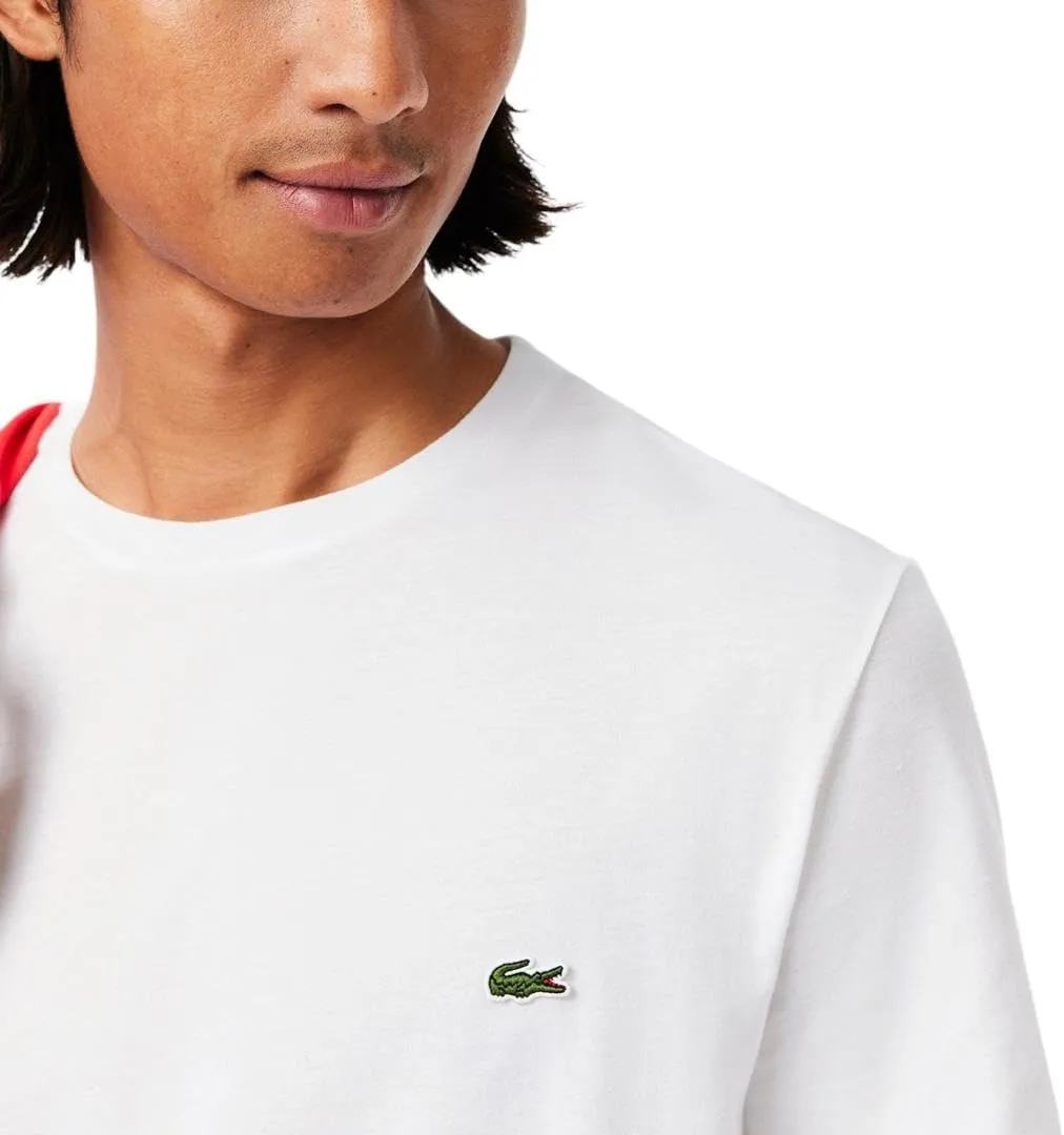 Lacoste Men's Short Sleeve Pima Jersey Crew Neck Tee