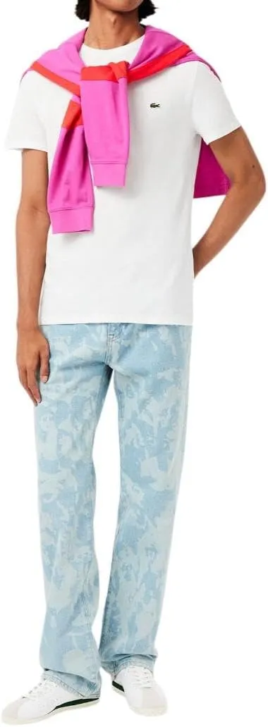 Lacoste Men's Short Sleeve Pima Jersey Crew Neck Tee