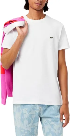 Lacoste Men's Short Sleeve Pima Jersey Crew Neck Tee