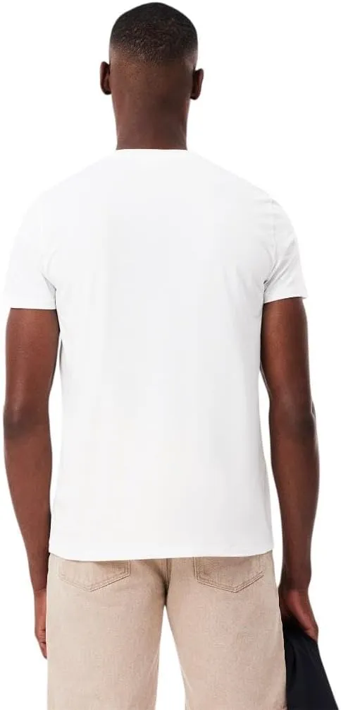 Lacoste Men's Short Sleeve V-Neck Pima Cotton Jersey T-Shirt