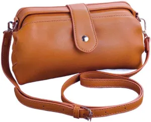 Langrents Retro Handmade Vintage Doctors Purse for Women - Leather Crossbody Bag