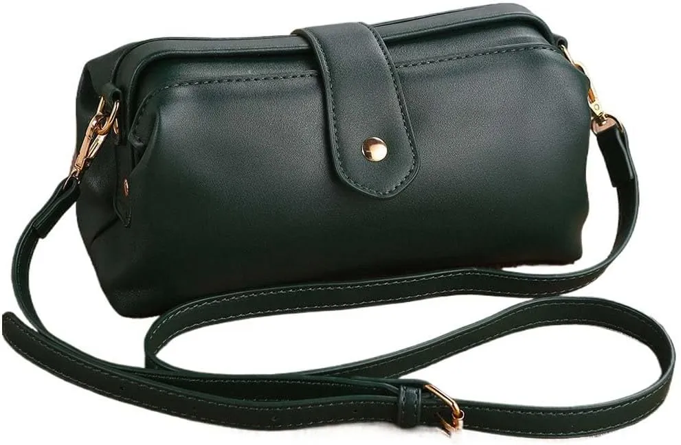 Langrents Retro Handmade Vintage Doctors Purse for Women - Leather Crossbody Bag