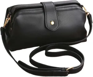 Langrents Retro Handmade Vintage Doctors Purse for Women - Leather Crossbody Bag