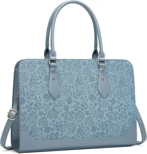Laptop Bag for Women 15.6 Inch Work Tote Bag for Women,Leather Computer Bags Waterproof Tote Professional Briefcase,Large Capacity Business Office Bag for Work