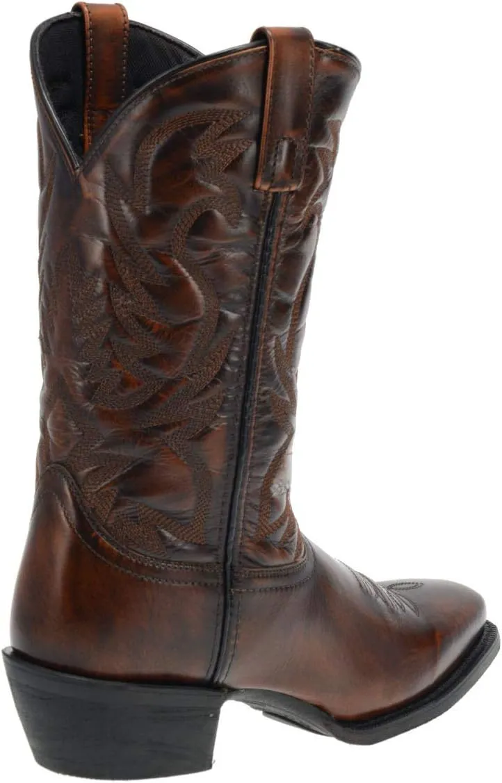 Laredo Mens Stillwater Square Toe Dress Boots Mid Calf - Black, Brown