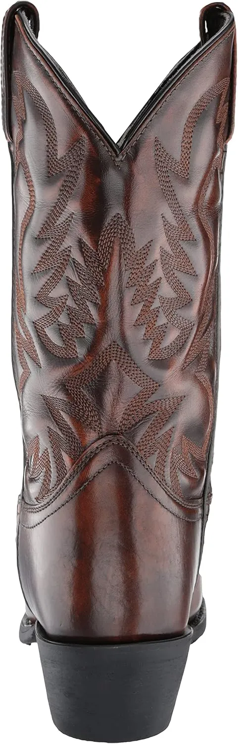 Laredo Mens Stillwater Square Toe Dress Boots Mid Calf - Black, Brown