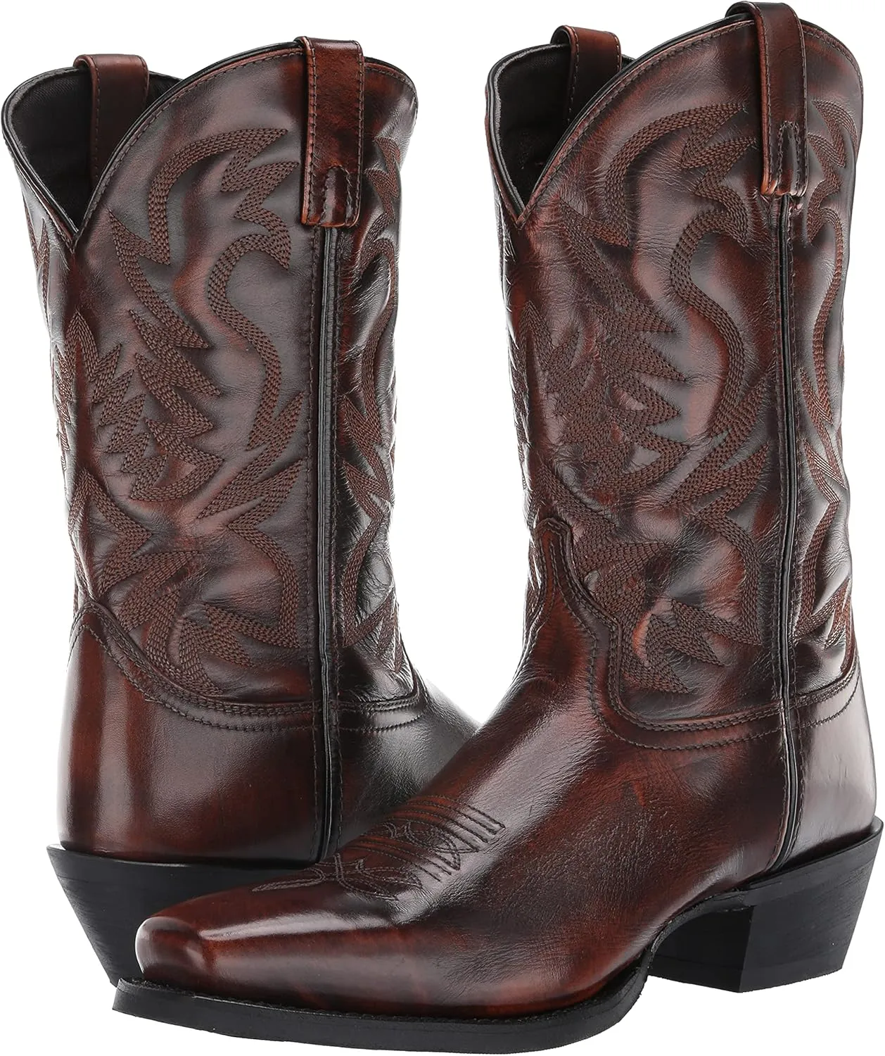 Laredo Mens Stillwater Square Toe Dress Boots Mid Calf - Black, Brown